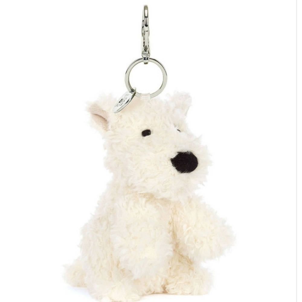 Jellycat Munro Scottie Dog Bag Charm 6x3" NWT